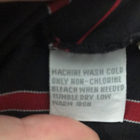 Foxcroft Red & Black Striped Shirt - Picture 4 of 5